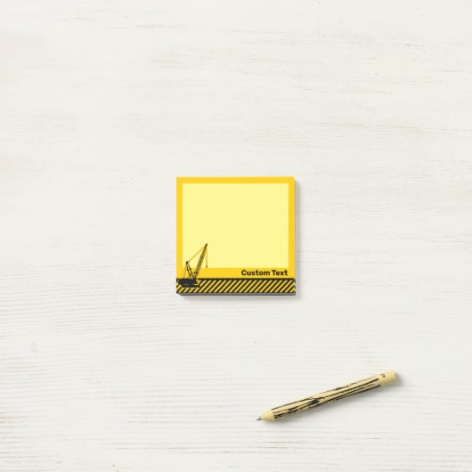 Baukran Post-it Klebezettel (Auf Schreibtisch)