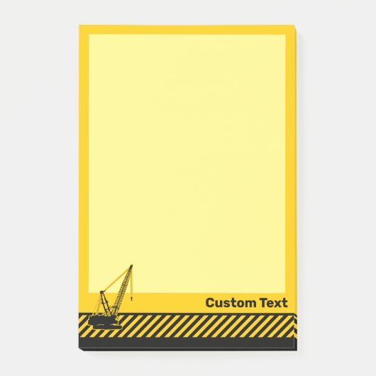 Baukran Post-it Klebezettel (Vorderseite)