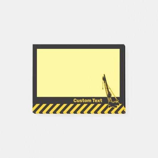 Baukran Post-it Klebezettel (Vorderseite)