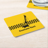 Baukran Rechteckiger Pappuntersetzer (angewinkelt)