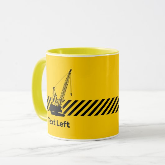 Baukran Tasse (Vorderseite Links)