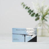 Baukran und Himmel Visitenkarte (Stehend Vorderseite)