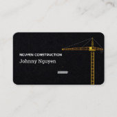 Baukran Visitenkarte (Vorderseite)