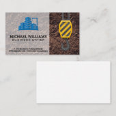 Baukran | Wolkenkratzer-Gebäude Visitenkarte (Vorne/Hinten)