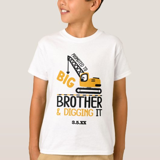 Baukrane Big Brother Gravur It Kid T-Shirt (Vorderseite)