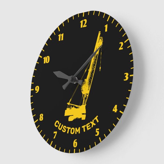 Baukrane Große Wanduhr (Winkel)