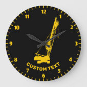 Baukrane Große Wanduhr (Vorderseite)