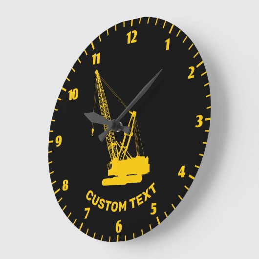 Baukrane Große Wanduhr (Winkel)