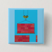 Baukrane Hubsteinwand Button (Vorderseite)