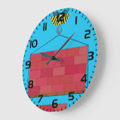 Baukrane Hubsteinwand Große Wanduhr (Winkel)