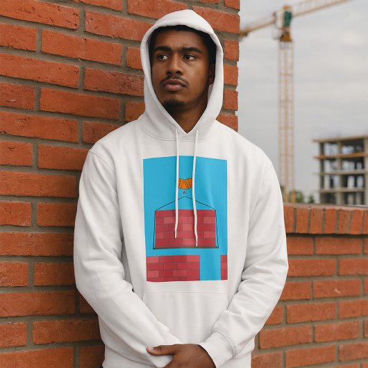 Baukrane Hubsteinwand Hoodie