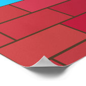 Baukrane Hubsteinwand Poster (Ecke)