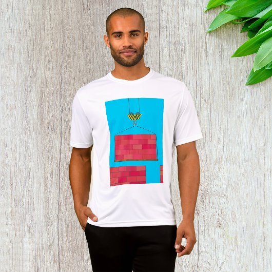 Baukrane Hubsteinwand T-Shirt