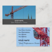 Baukranspezialbusse und Turmkranspezialbusse Visitenkarte (Vorne/Hinten)