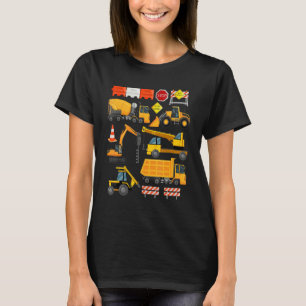 Baulader Traktor Kipper Baustelle T-Shirt