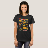 Baulader Traktor Kipper Baustelle T-Shirt (Vorne ganz)
