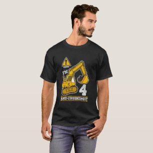 Baulastwagen 4. 4 Bagger Erbauer T-Shirt