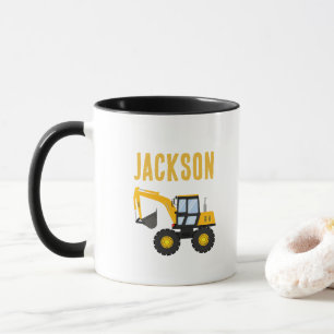 Baulastwagen-Geburtstag Personalisierte Dekorati Tasse