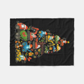 Baulastwagen Weihnachtsbaum Weihnachten Kinder B Fleecedecke (Vorderseite (Horizontal))