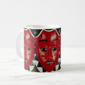 Baule Maske, die Elfenbeinküste Kaffeetasse (Vorderseite Links)