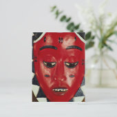 Baule-Maske, Elfenbeinküste Postkarte (Stehend Vorderseite)