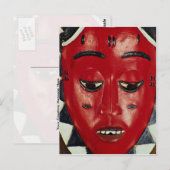 Baule-Maske, Elfenbeinküste Postkarte (Vorne/Hinten)