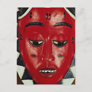 Baule-Maske, Elfenbeinküste Postkarte