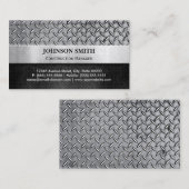 Bauleiter - Diamant-Metallplatte Visitenkarte (Vorne/Hinten)