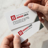 Bauleiter - Einfach Chic Red Visitenkarte