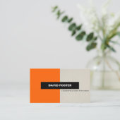 Bauleiter - Einfach elegant Stilvoll Visitenkarte (Stehend Vorderseite)