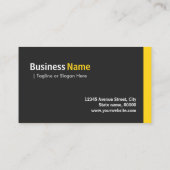 Bauleiter - Modernes Minimalistisches Amber Visitenkarte (Rückseite)