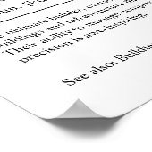 Bauleiter Personalisiertes Geschenk Poster (Ecke)