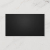 Bauleiter - Premium Black QR Code Visitenkarte (Rückseite)