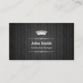 Bauleiter Royal Black Wood Gran Visitenkarte