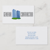 Bauleitung des Generalunternehmers Visitenkarte (Vorne/Hinten)