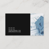 Bauleitung des Generalunternehmers Visitenkarte (Rückseite)