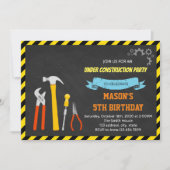 Bauliche Party Einladung (Vorderseite)