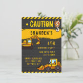 Bauliche Vorsichtsmaßnahmen für Lastkraftwagen Geb Einladung (Stehend Vorderseite)