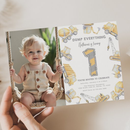 BAULKW EINS 1. Geburtstags-Party Einladung