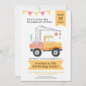 BAULKW Geburtstagsparty mit spielerisch Einladung (Vorderseite)