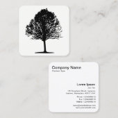 Baum 01 quadratische visitenkarte (Vorne/Hinten)