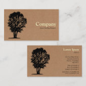 Baum 03 - Faltschachtel Visitenkarte (Vorne/Hinten)