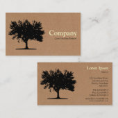 Baum 04 - Faltschachtel Visitenkarte (Vorne/Hinten)