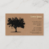 Baum 04 - Faltschachtel Visitenkarte (Rückseite)