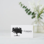 Baum 04 - weiß visitenkarte (Stehend Vorderseite)