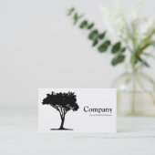 Baum 05 - weiß visitenkarte (Stehend Vorderseite)