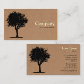 Baum 06 - Faltschachtel Visitenkarte (Vorne/Hinten)