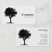 Baum 06 - weiß visitenkarte (Vorne/Hinten)