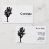 Baum 07 - weiß visitenkarte (Vorne/Hinten)