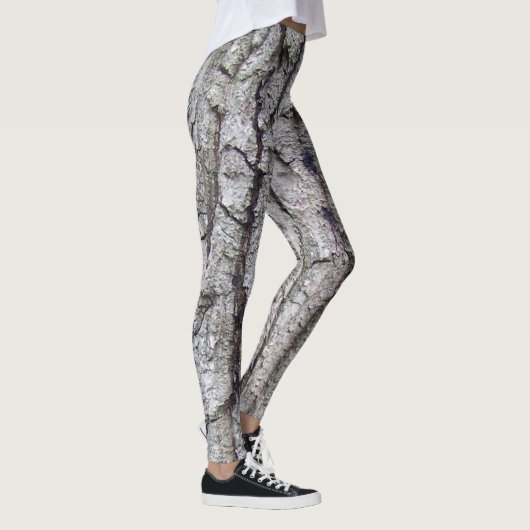 Baum 5 - Eichenbaumrinde Leggings (Rechts)